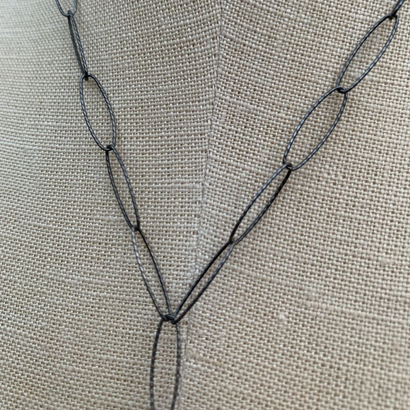 Bone/Horn Cross & Sterling Necklace - Picture 9 of 9